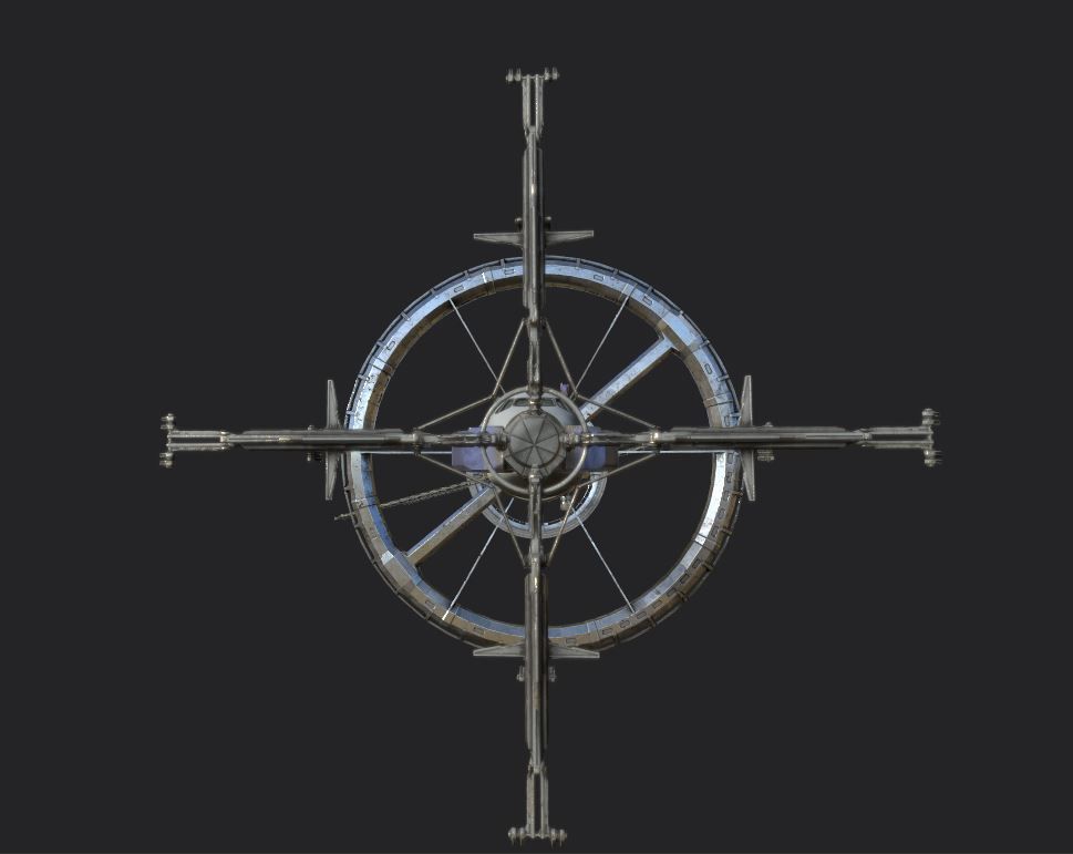 Space Station PBR-Gameready Low-poly 3D model_2