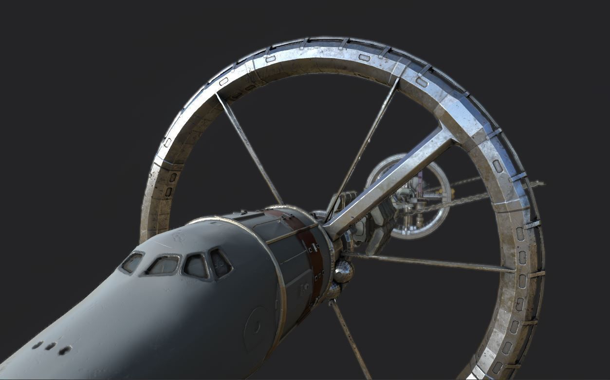 Space Station PBR-Gameready Low-poly 3D model_10