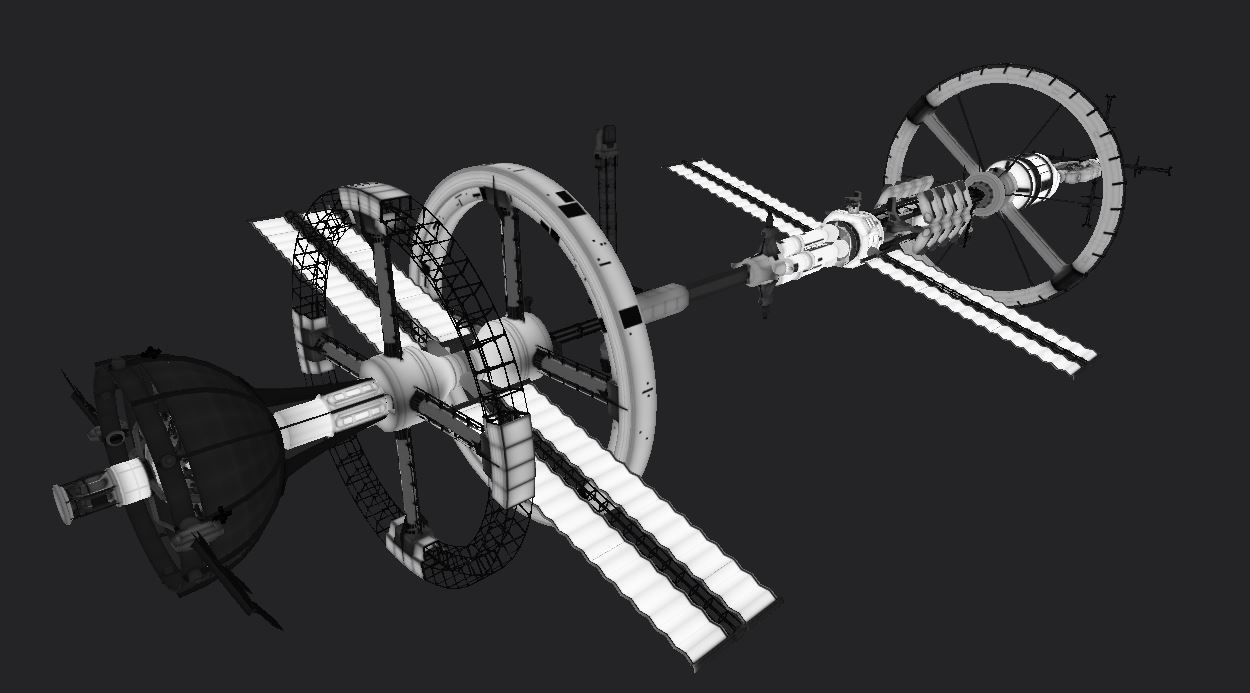 Space Station PBR-Gameready Low-poly 3D model_23