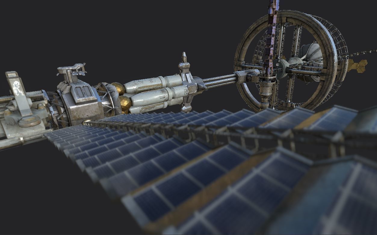 Space Station PBR-Gameready Low-poly 3D model_6