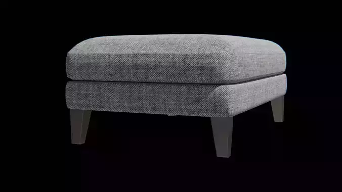 Ottoman-chair steel dark