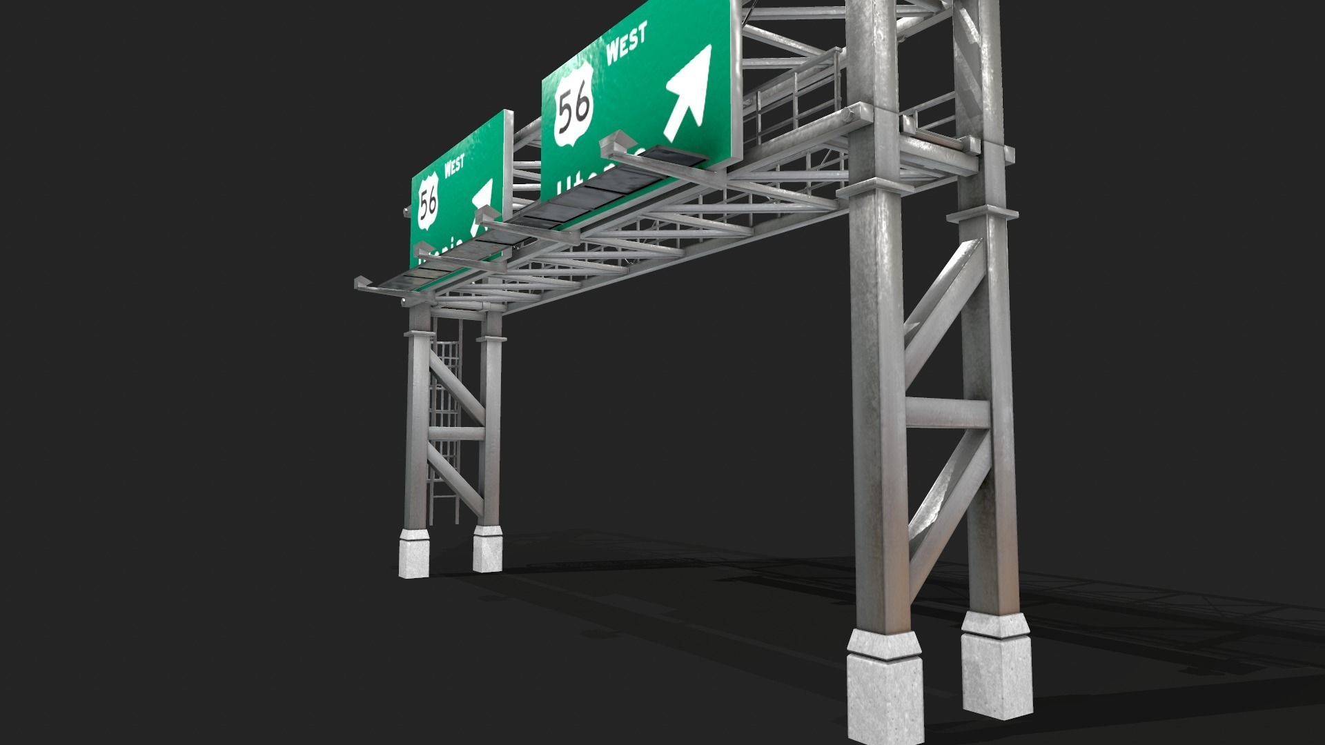 Gantry Sign 3D model_12