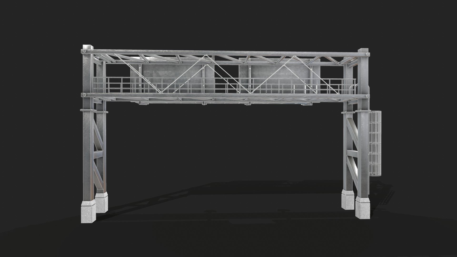 Gantry Sign 3D model_17