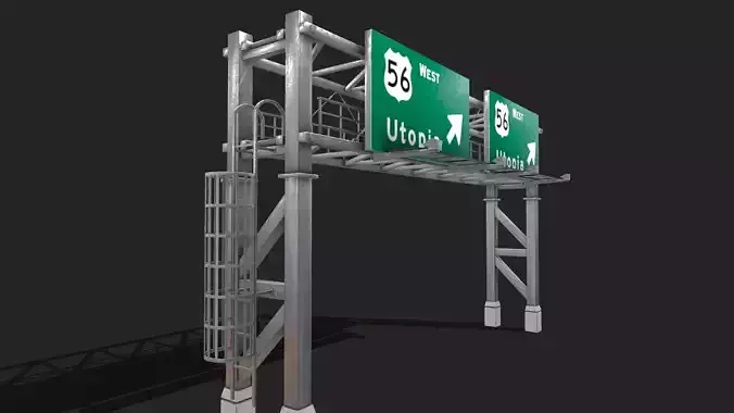 Gantry Sign 3D model