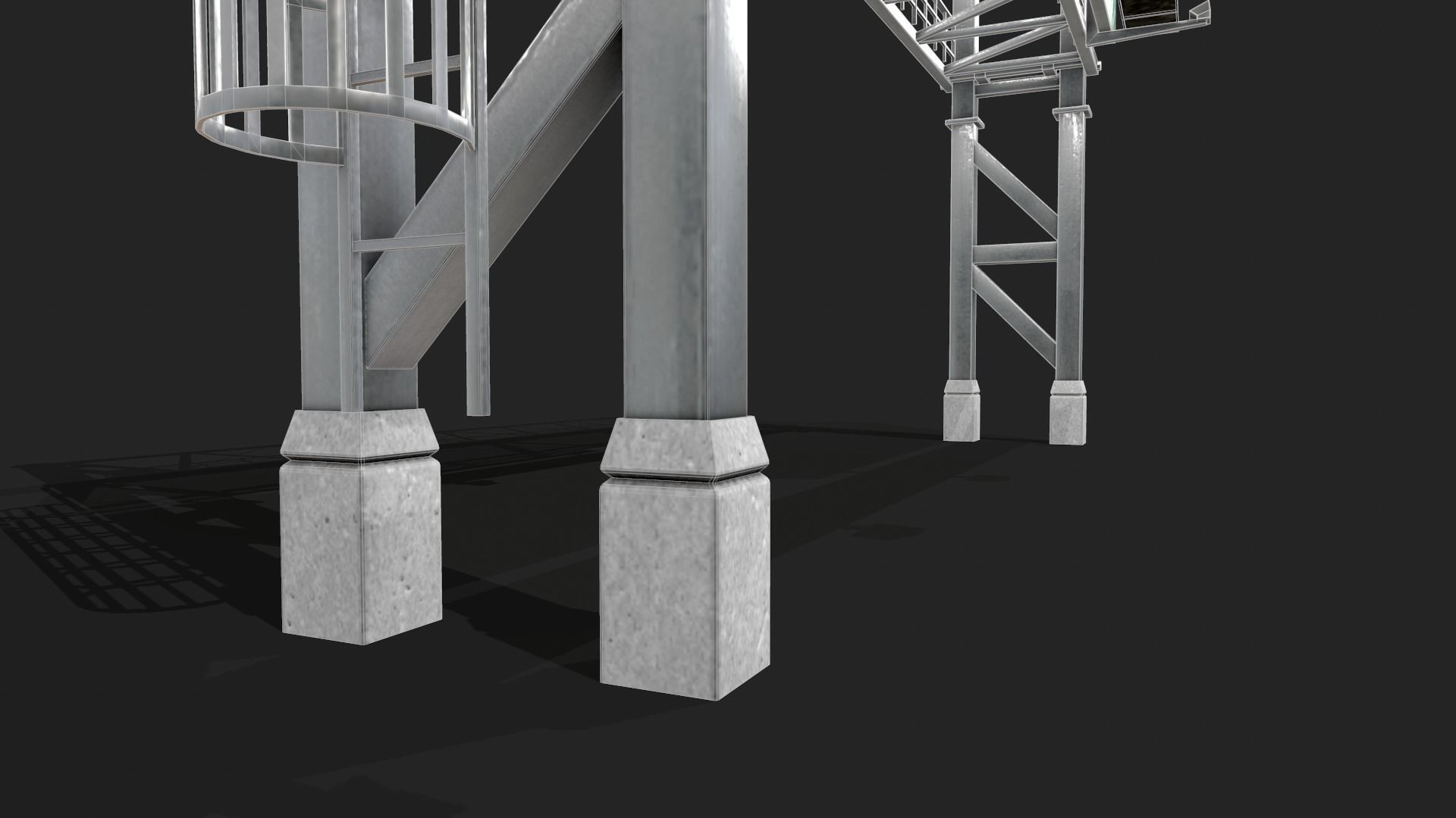 Gantry Sign 3D model_9