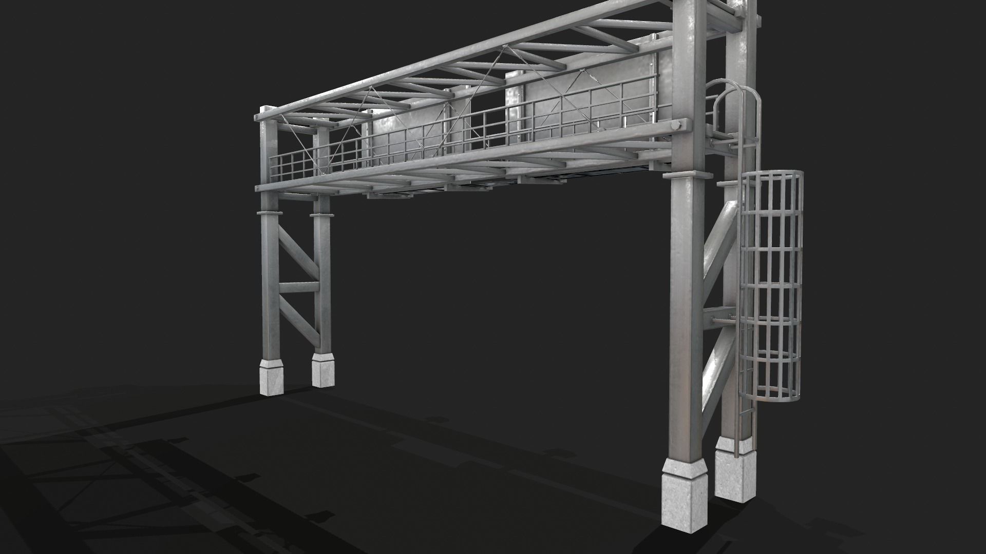 Gantry Sign 3D model_10