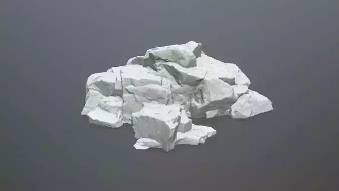 rock print pile of rocks 3D print model