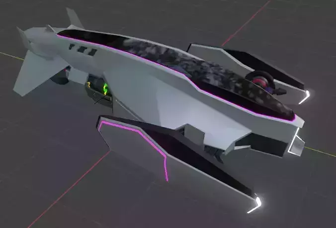 Scifi Consept Car 3D Model