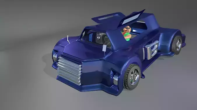 Car Model Games 3d Game Engine Low-poly 3D model Car Model Games 3d Game Engine Low-poly 3D model