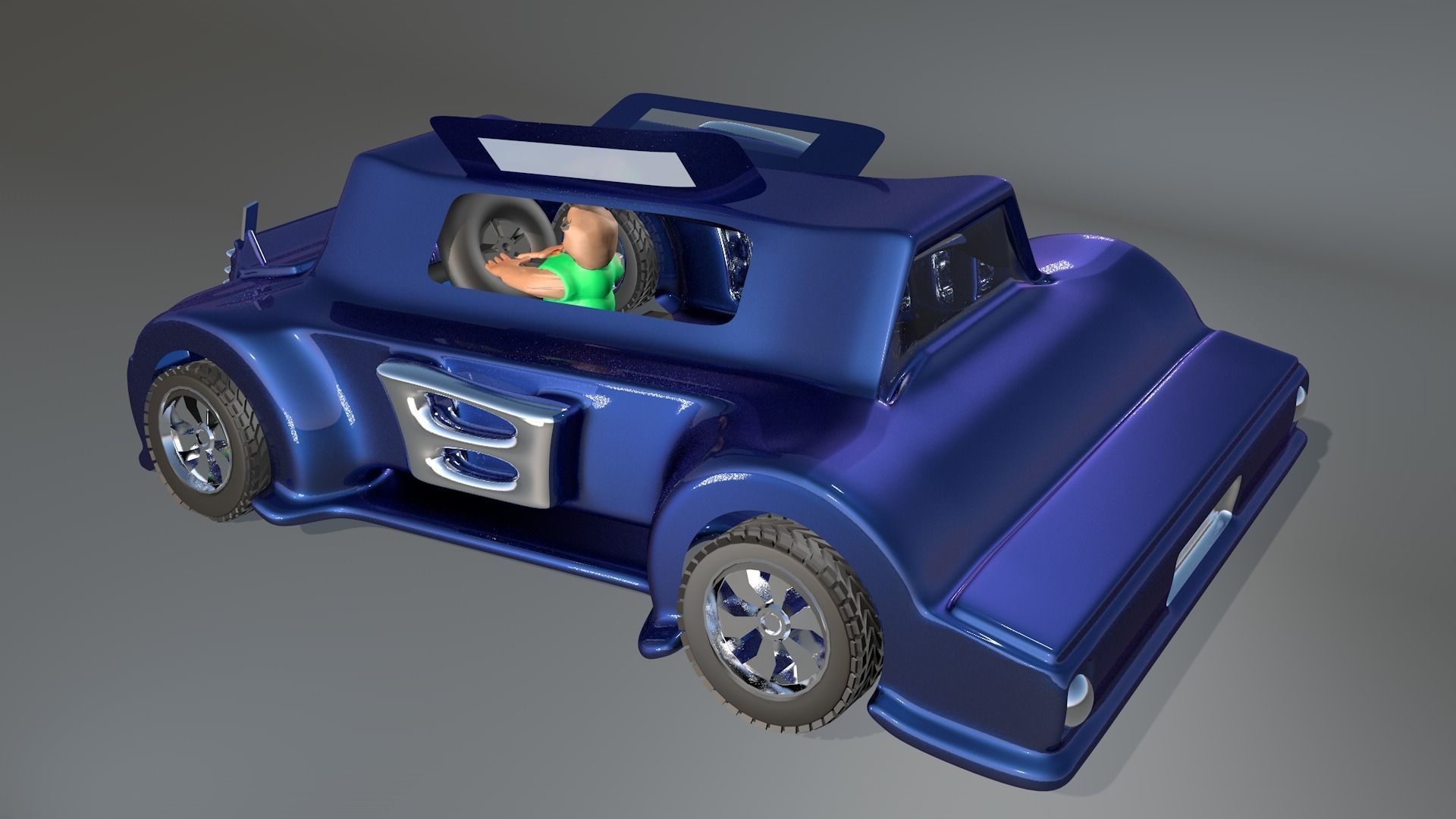 Car Model Games 3d Game Engine Low-poly 3D model_1