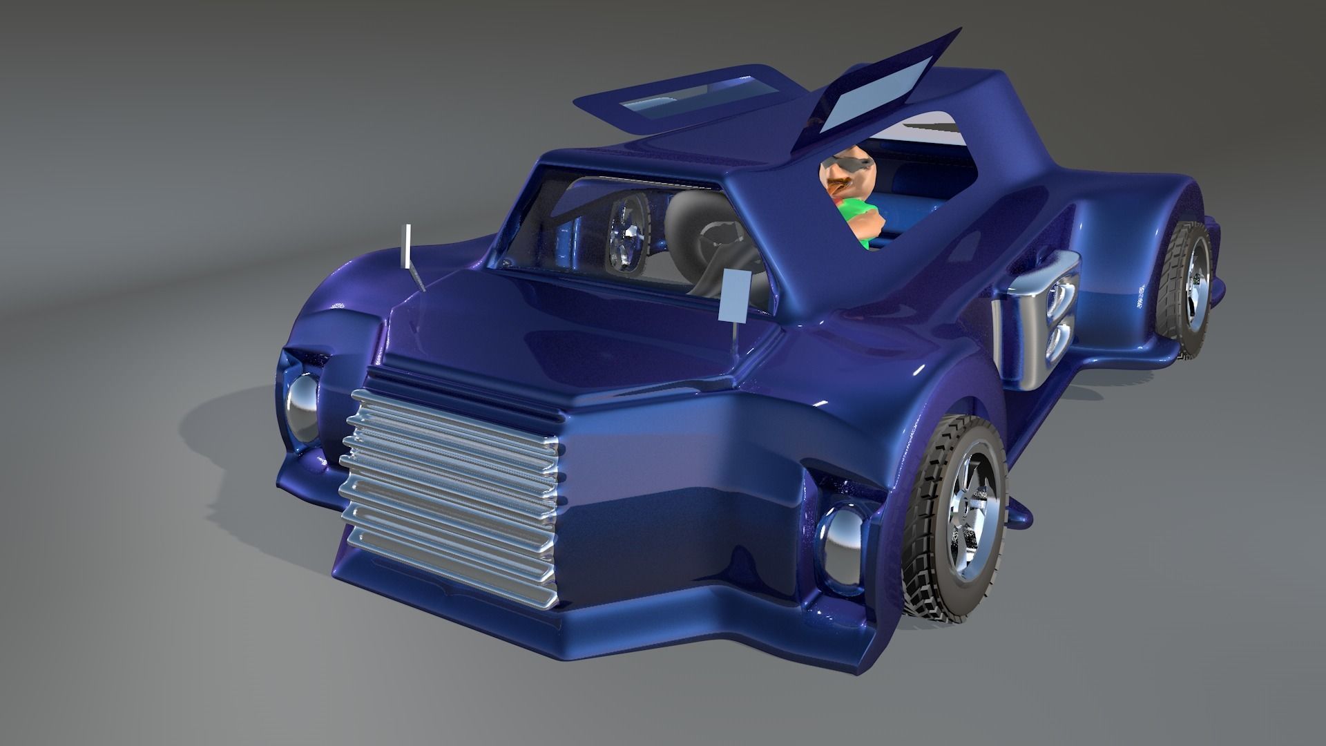 Car Model Games 3d Game Engine Low-poly 3D model_3