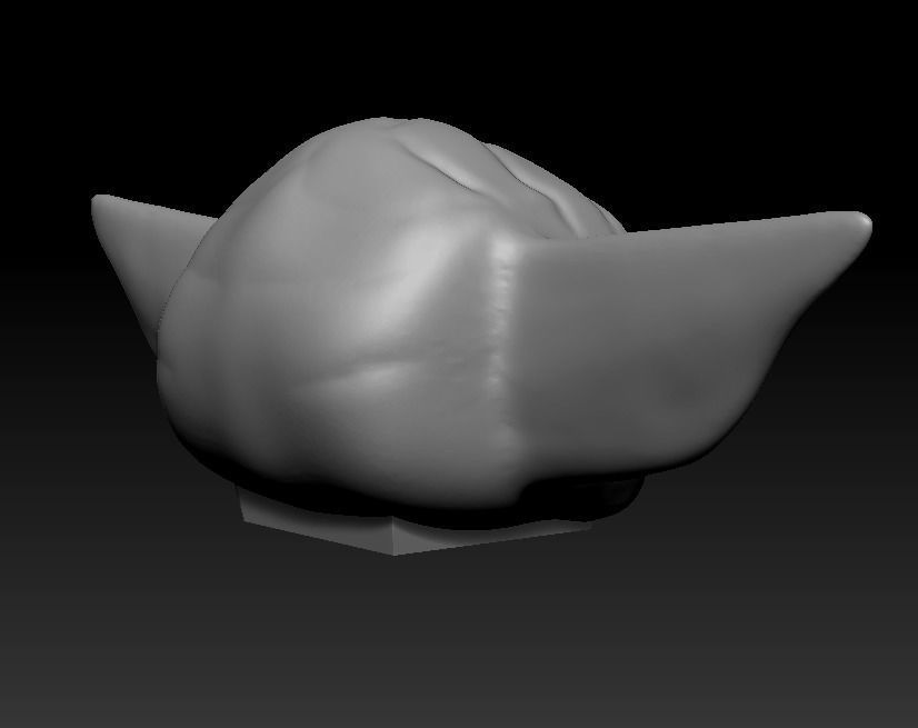 Baby Yoda POP like style 3D print model_6