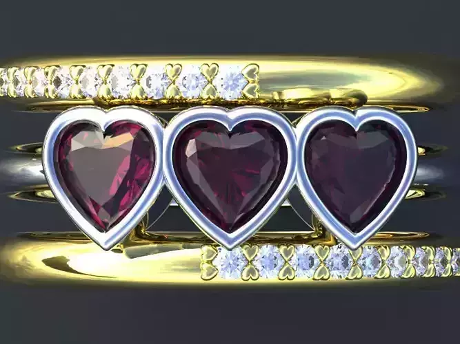 ANELLO TRILOGY  DOPPIA FEDINA