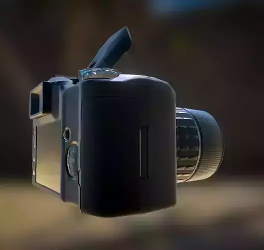 DSLR Camera 3D model
