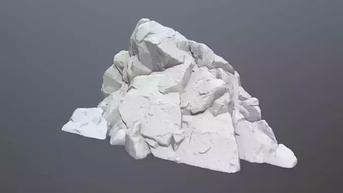 rock print pile of rocks 3D print model