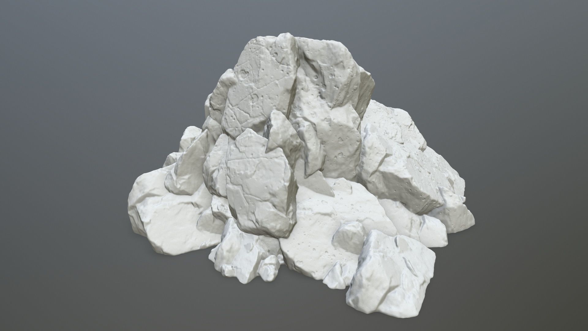 rock print pile of rocks 3D print model_2