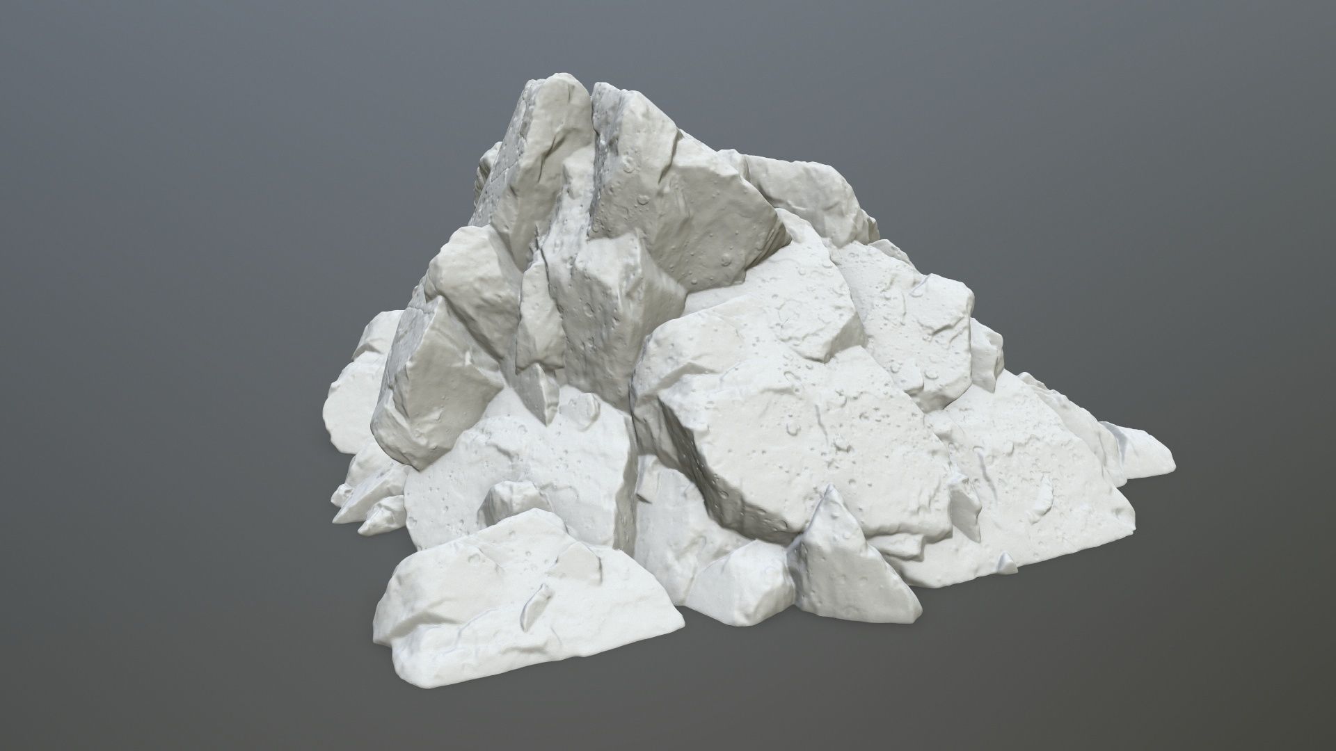 rock print pile of rocks 3D print model_1