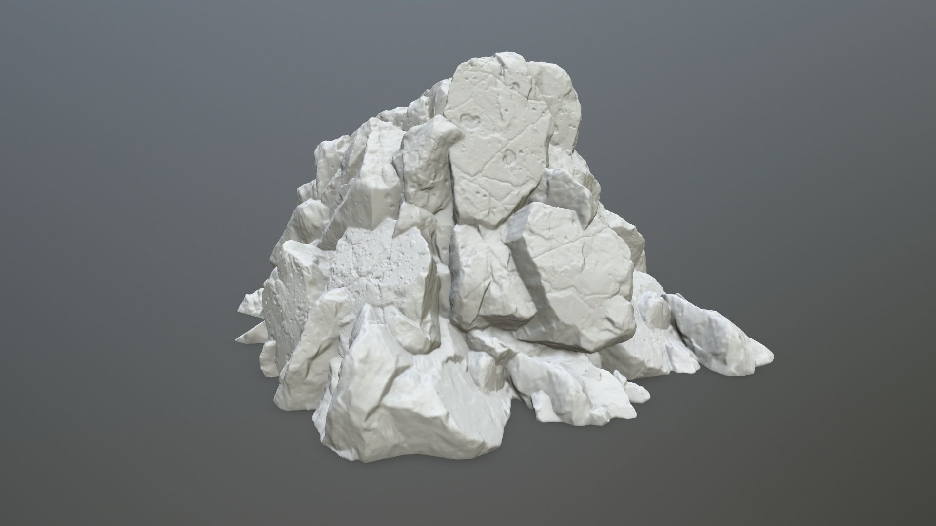 rock print pile of rocks 3D print model_3