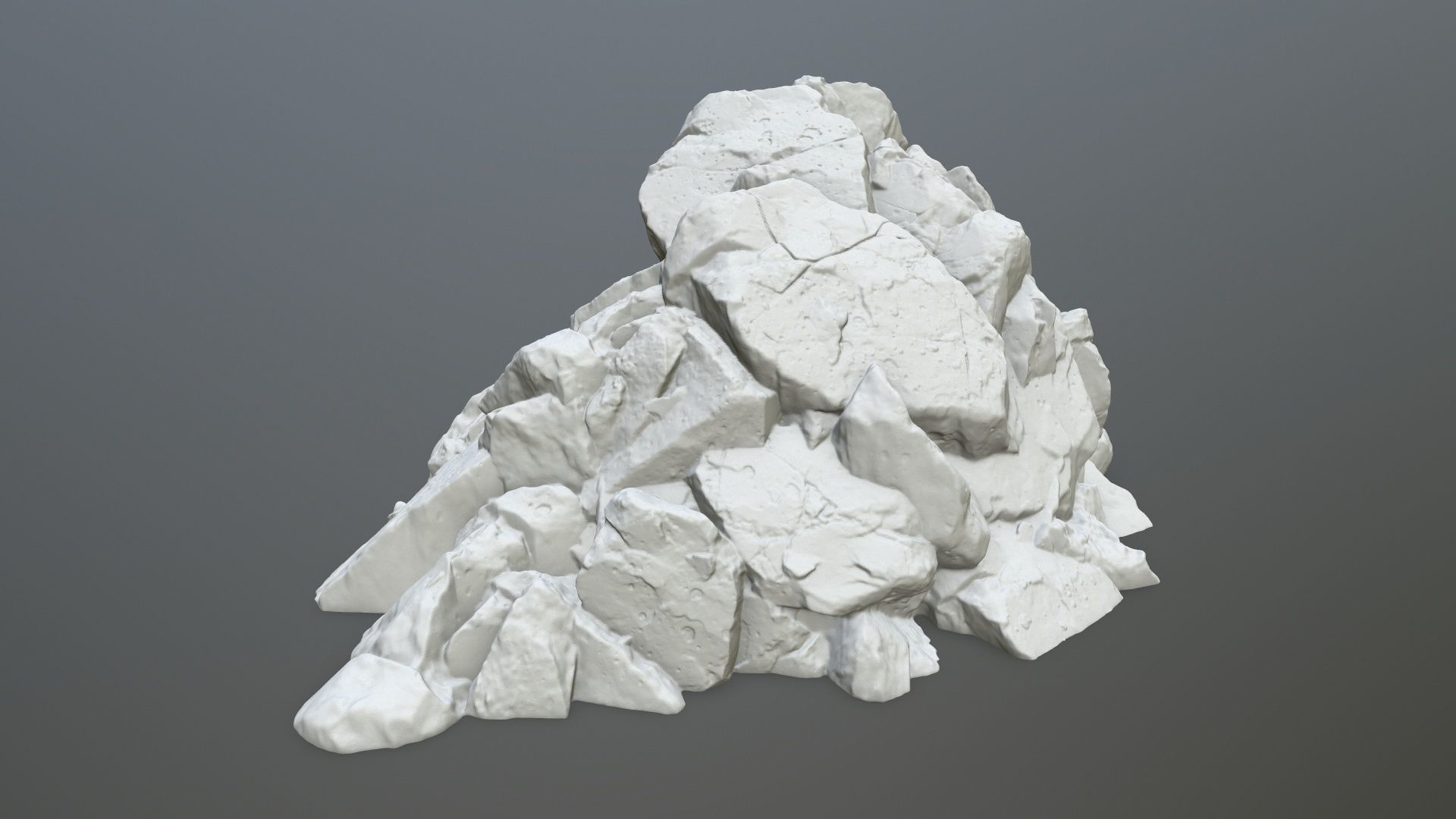 rock print pile of rocks 3D print model_6