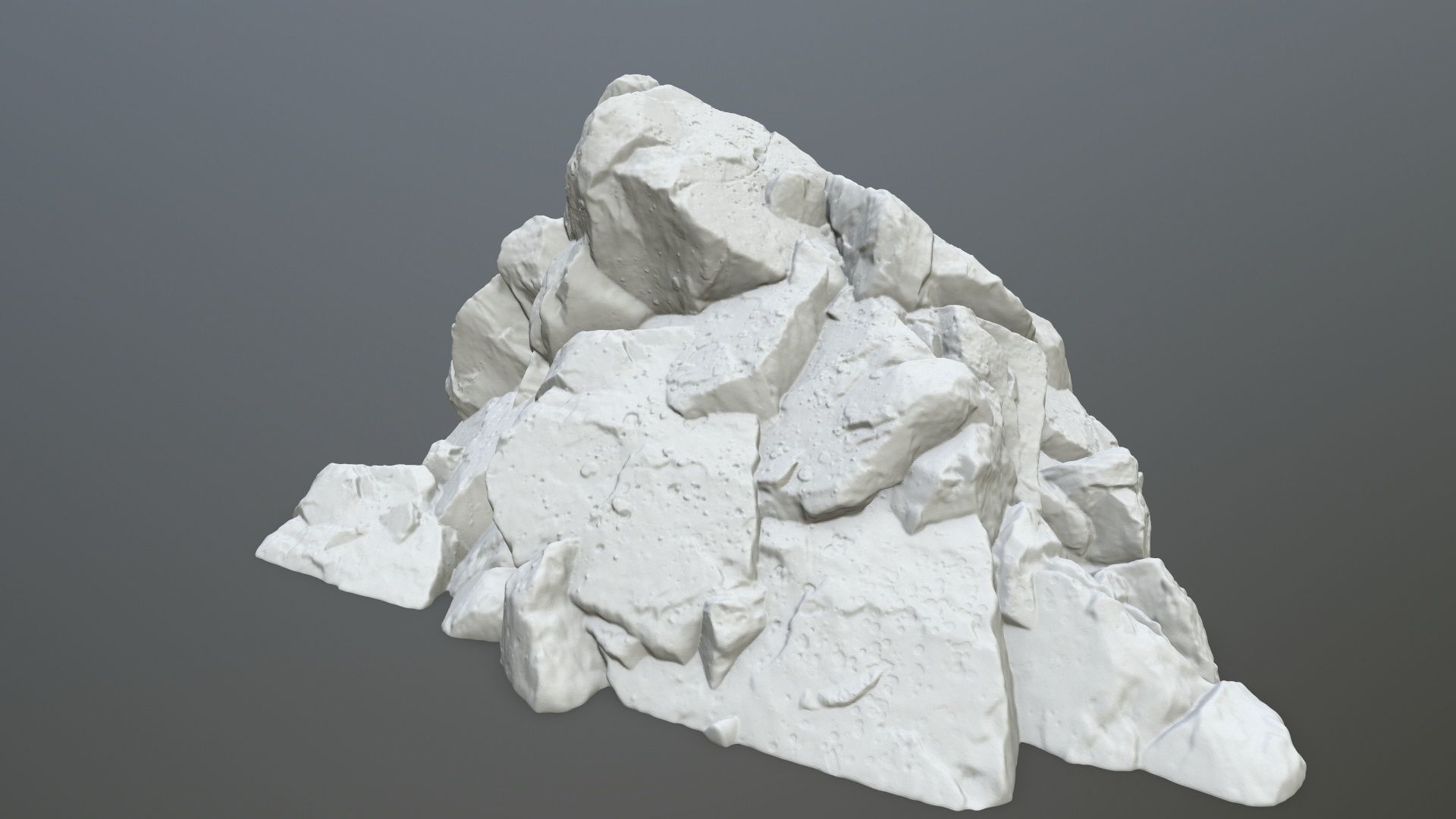 rock print pile of rocks 3D print model_8