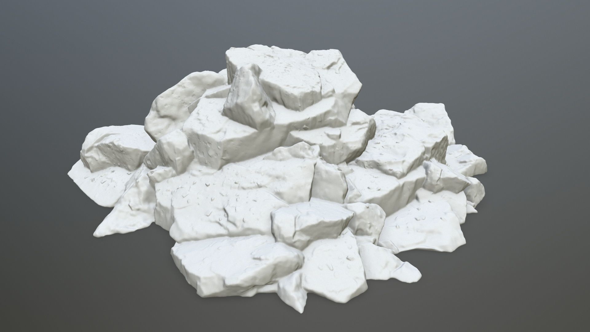 rock print pile of rocks 3D print model_6