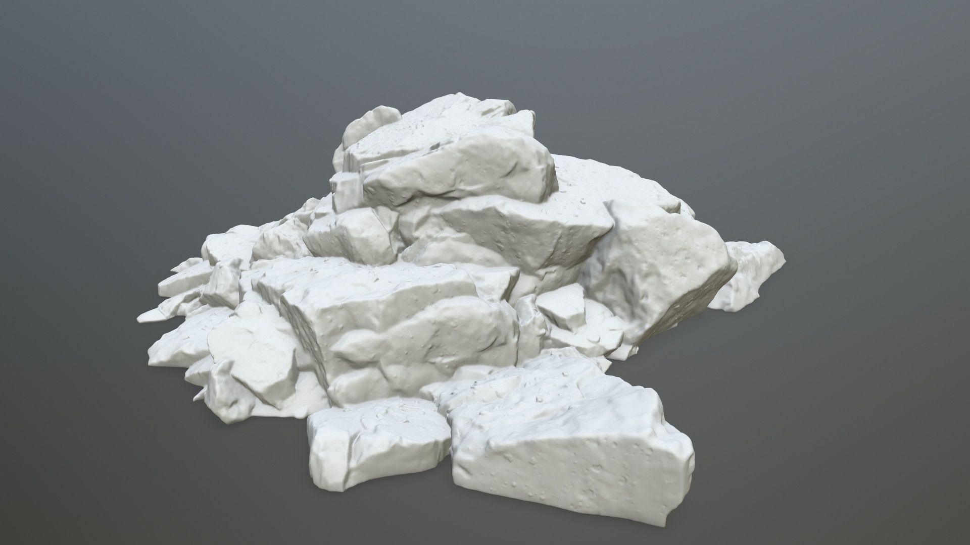 rock print pile of rocks 3D print model_8