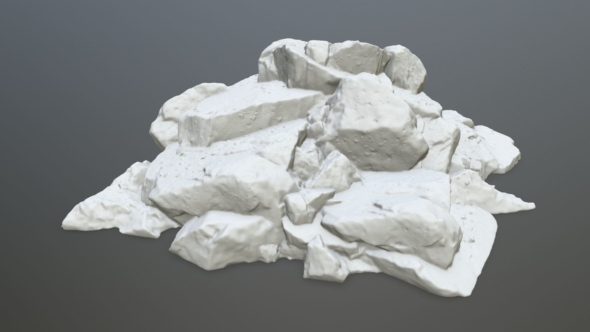 rock print pile of rocks 3D print model_4