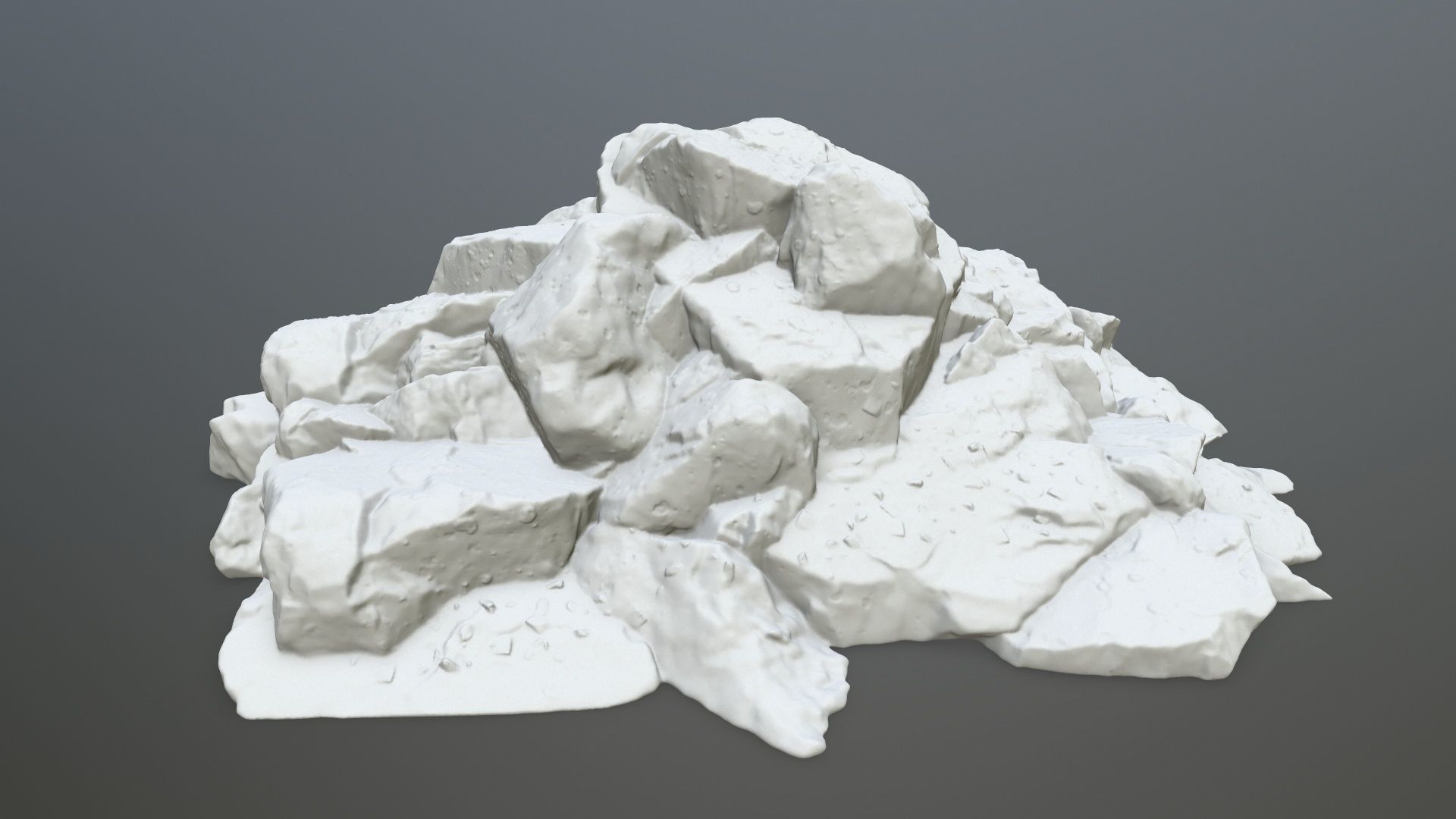 rock print pile of rocks 3D print model_5