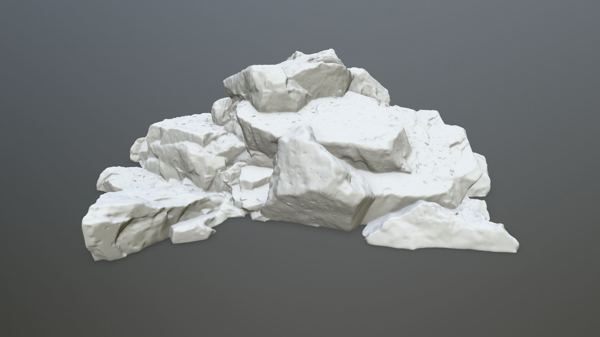 rock print pile of rocks 3D print model_1