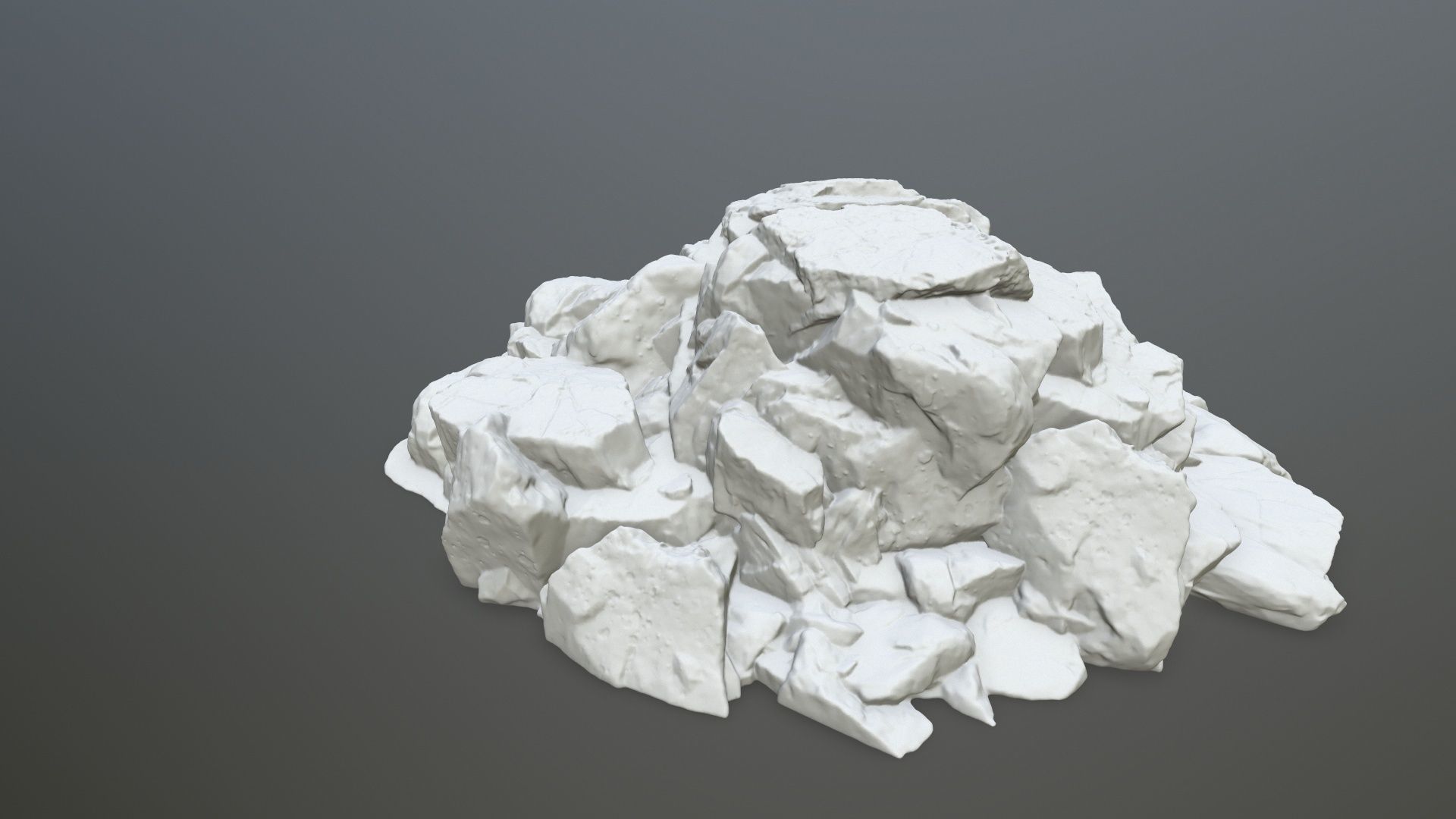 rock print pile of rocks 3D print model_3