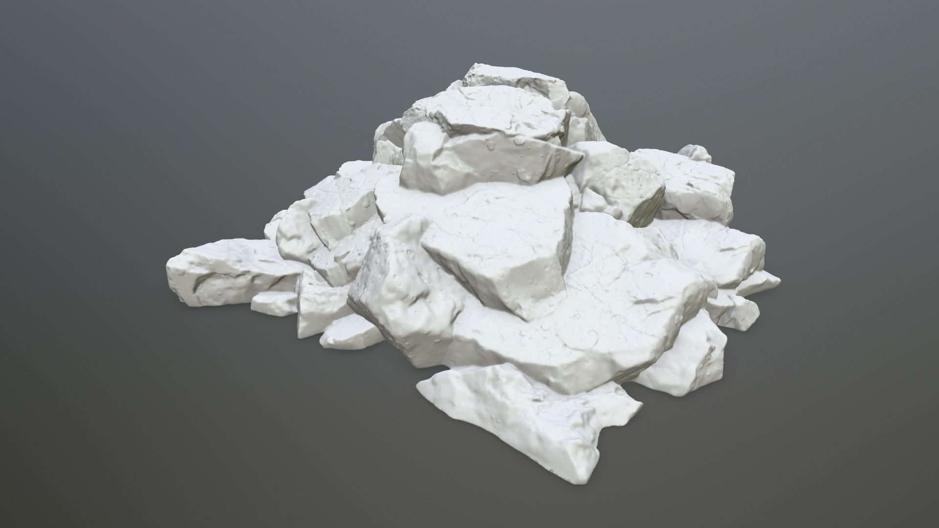 rock print pile of rocks 3D print model_1