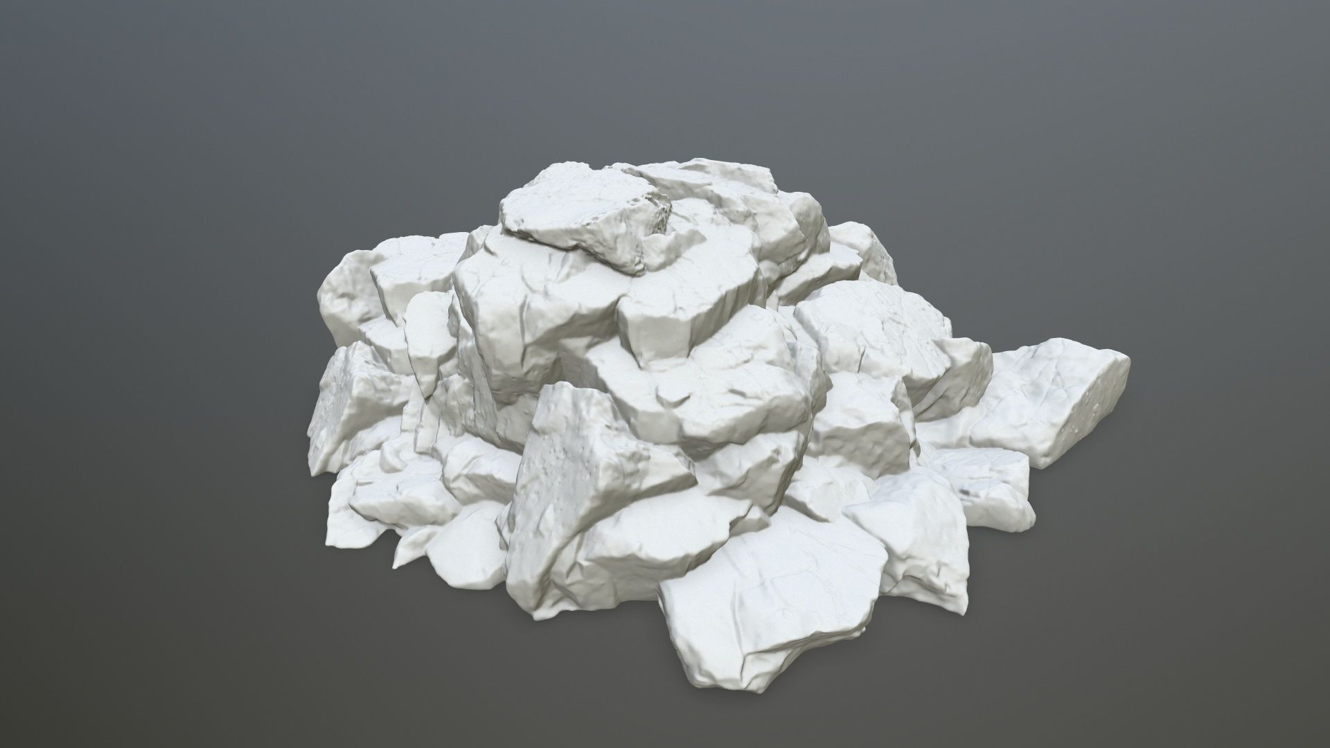 rock print pile of rocks 3D print model_4