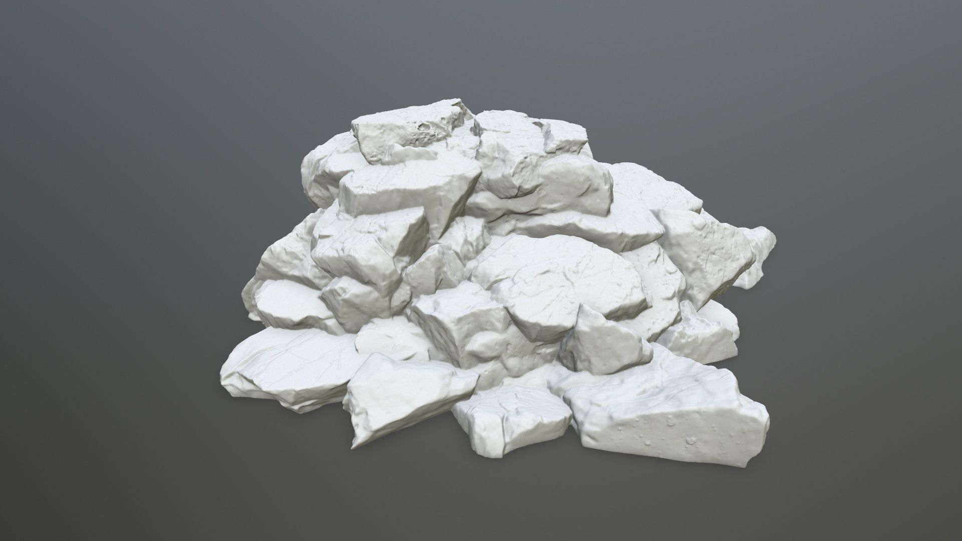 rock print pile of rocks 3D print model_5