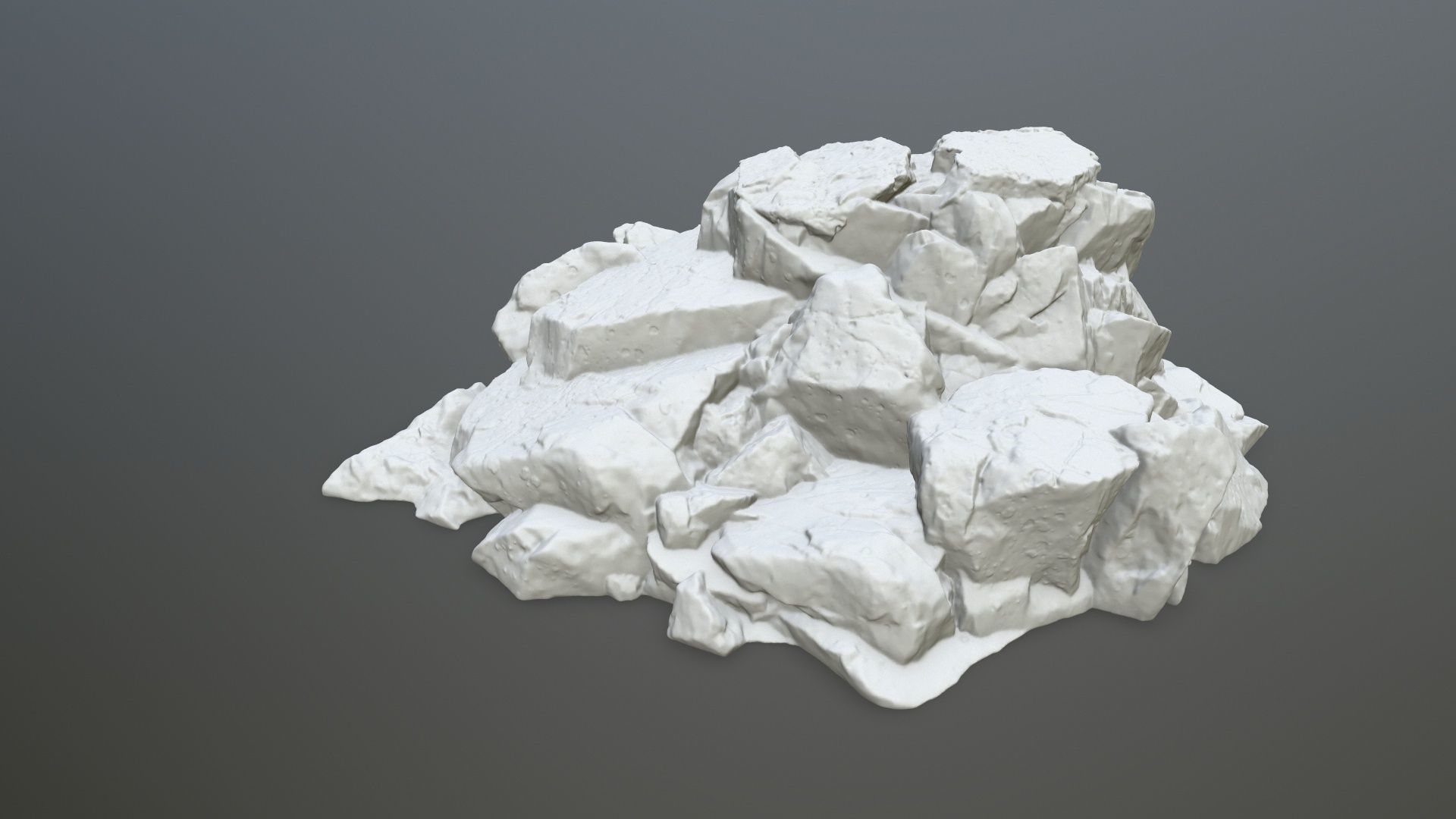 rock print pile of rocks 3D print model_2