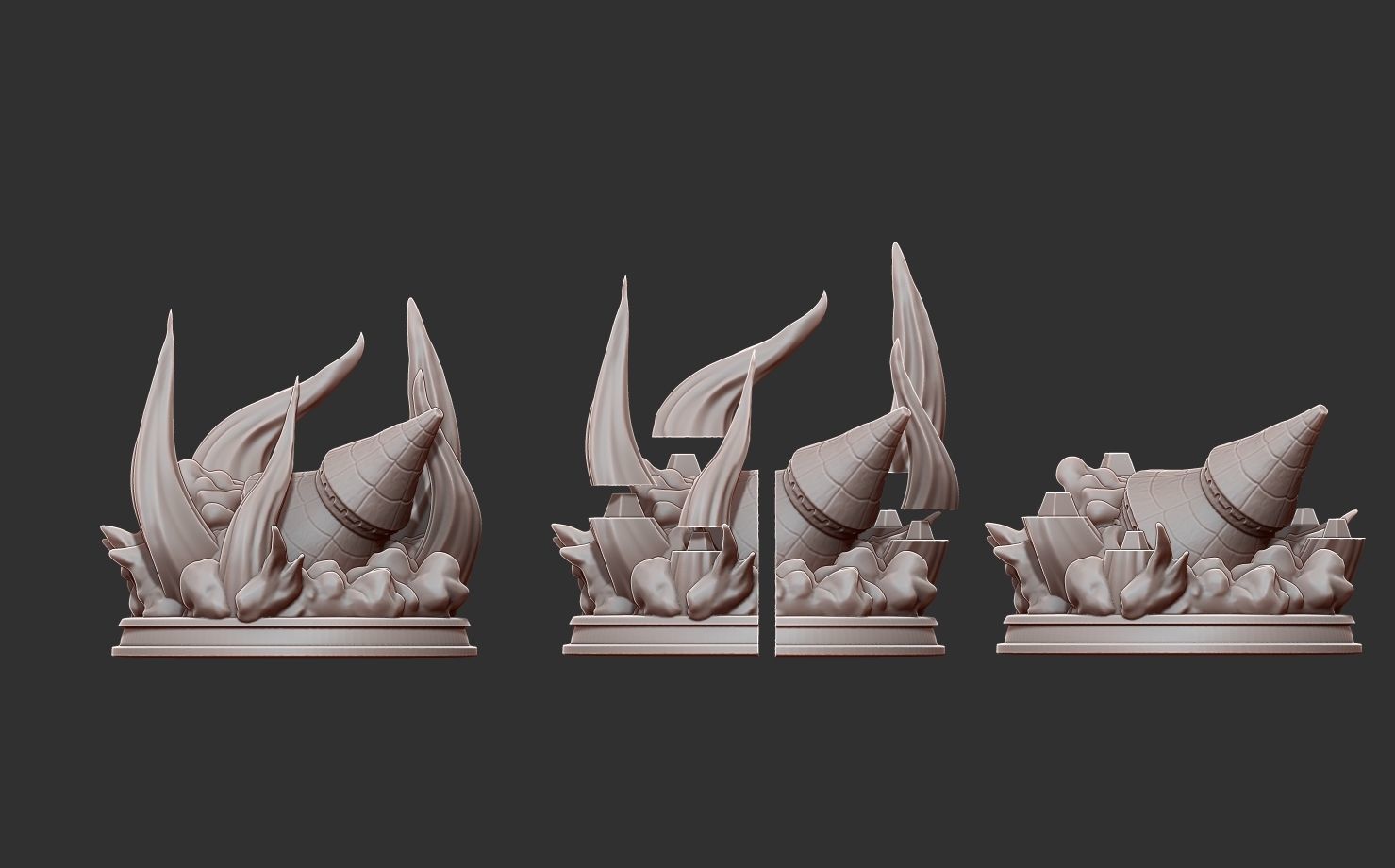 gear 4 luffy vs doflamingo 3d prints - one piece statue 3D Model Collection_9