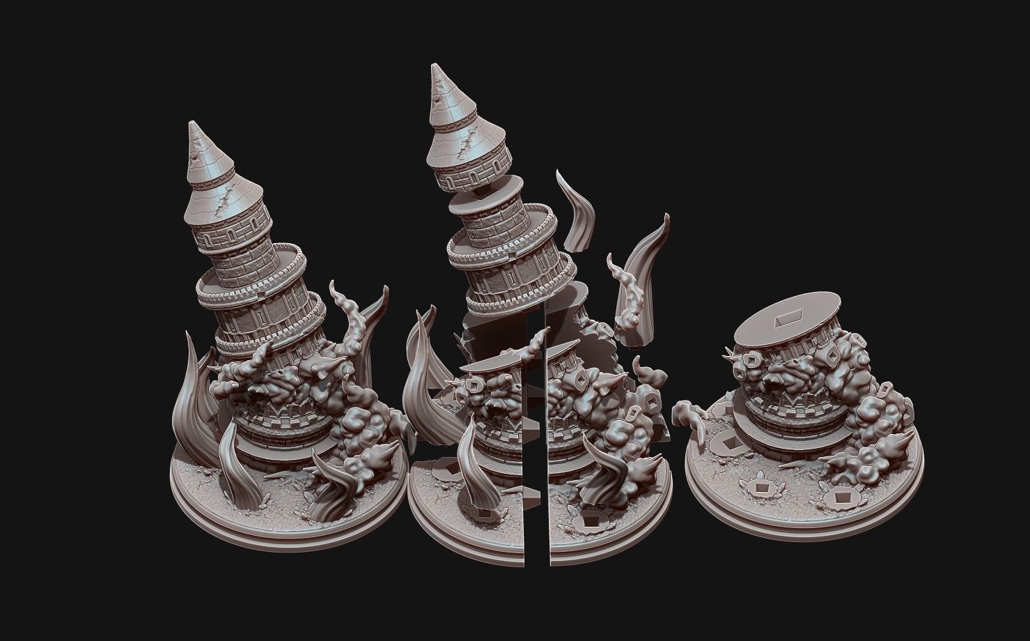 gear 4 luffy vs doflamingo 3d prints - one piece statue 3D Model Collection_6