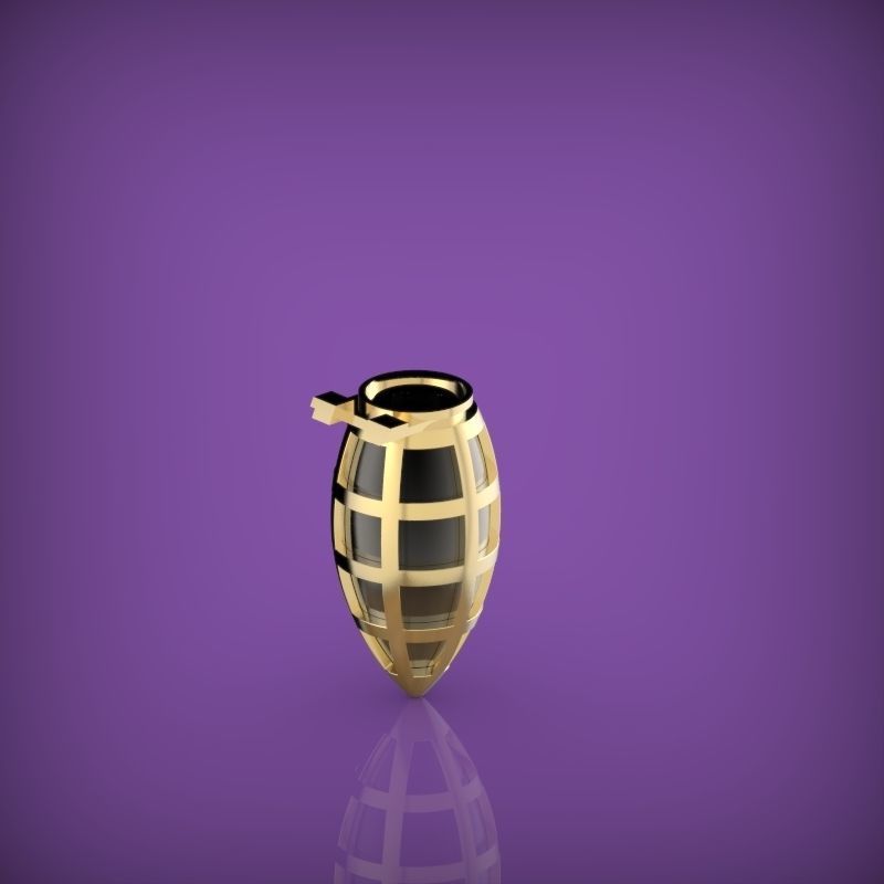 Pendant Grenade 3D print model_9