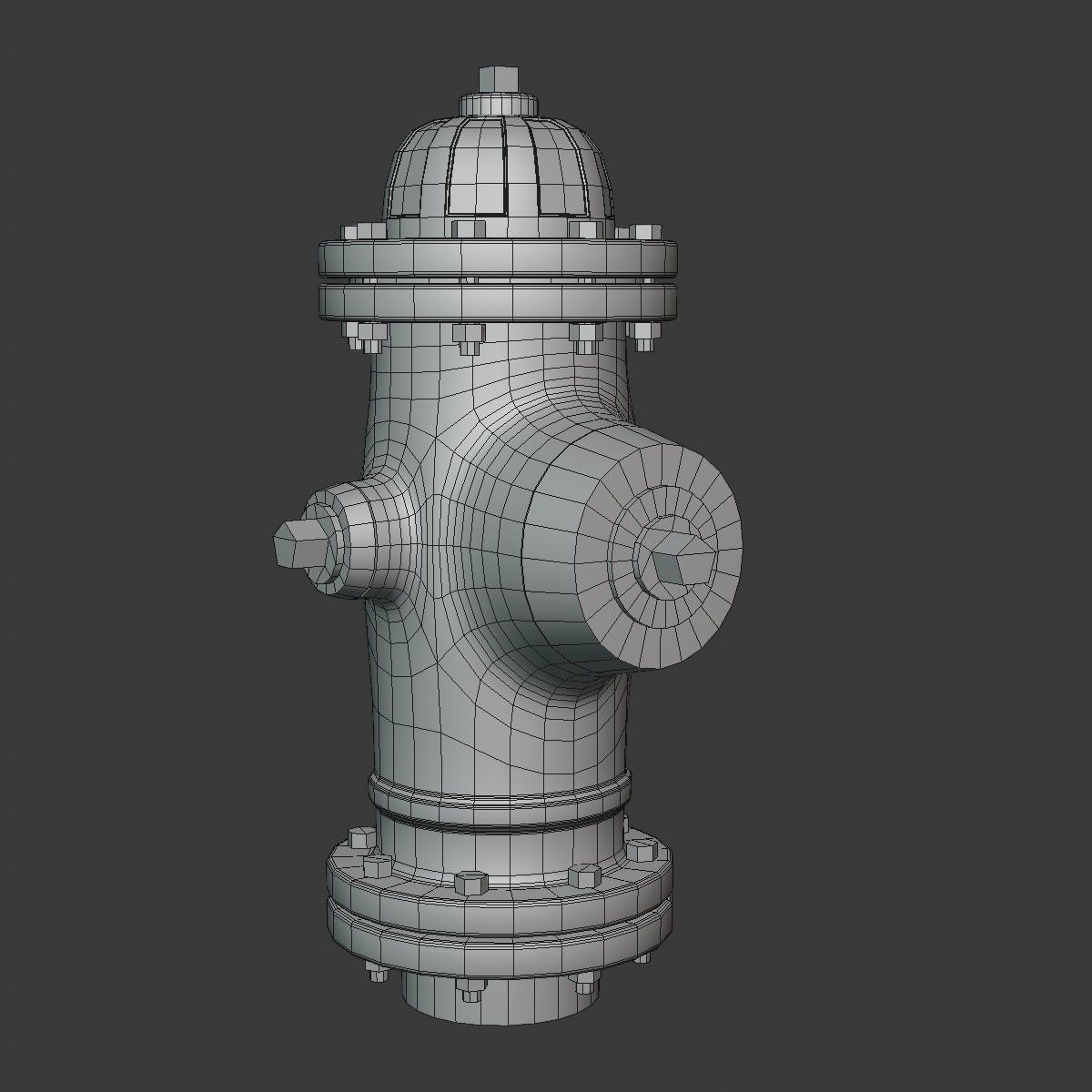 Fire Hydrant 3D model_5