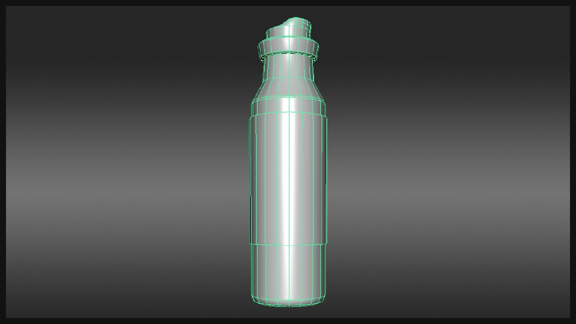 Plague Doctor Medicine Bottle Free low-poly 3D model_2