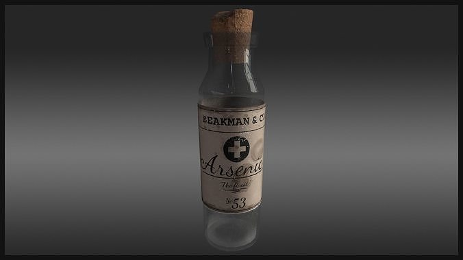 Plague Doctor Medicine Bottle Free low-poly 3D model