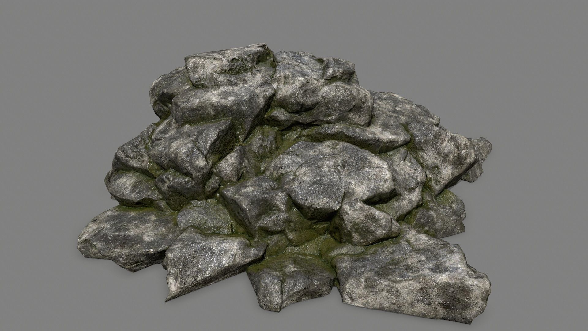 rocks rock Low-poly 3D model_25