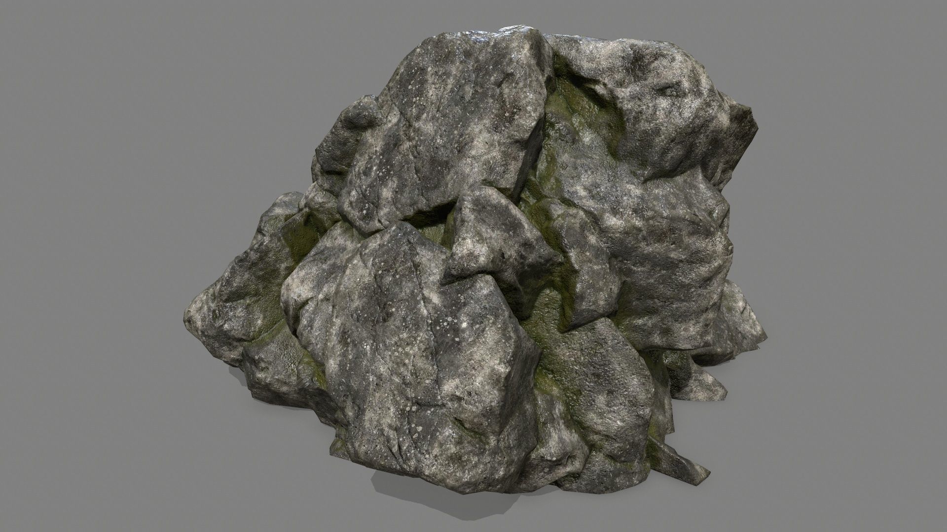 rocks rock Low-poly 3D model_39