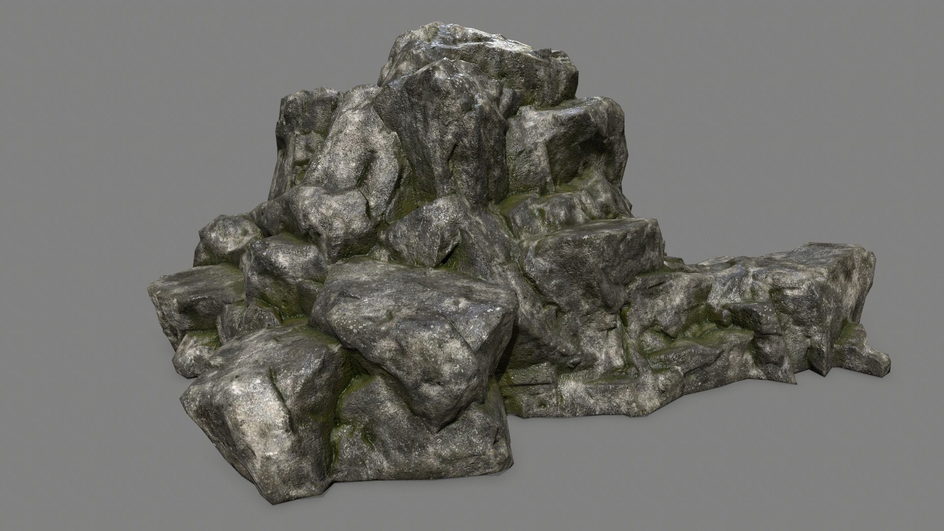 rocks rock Low-poly 3D model_13