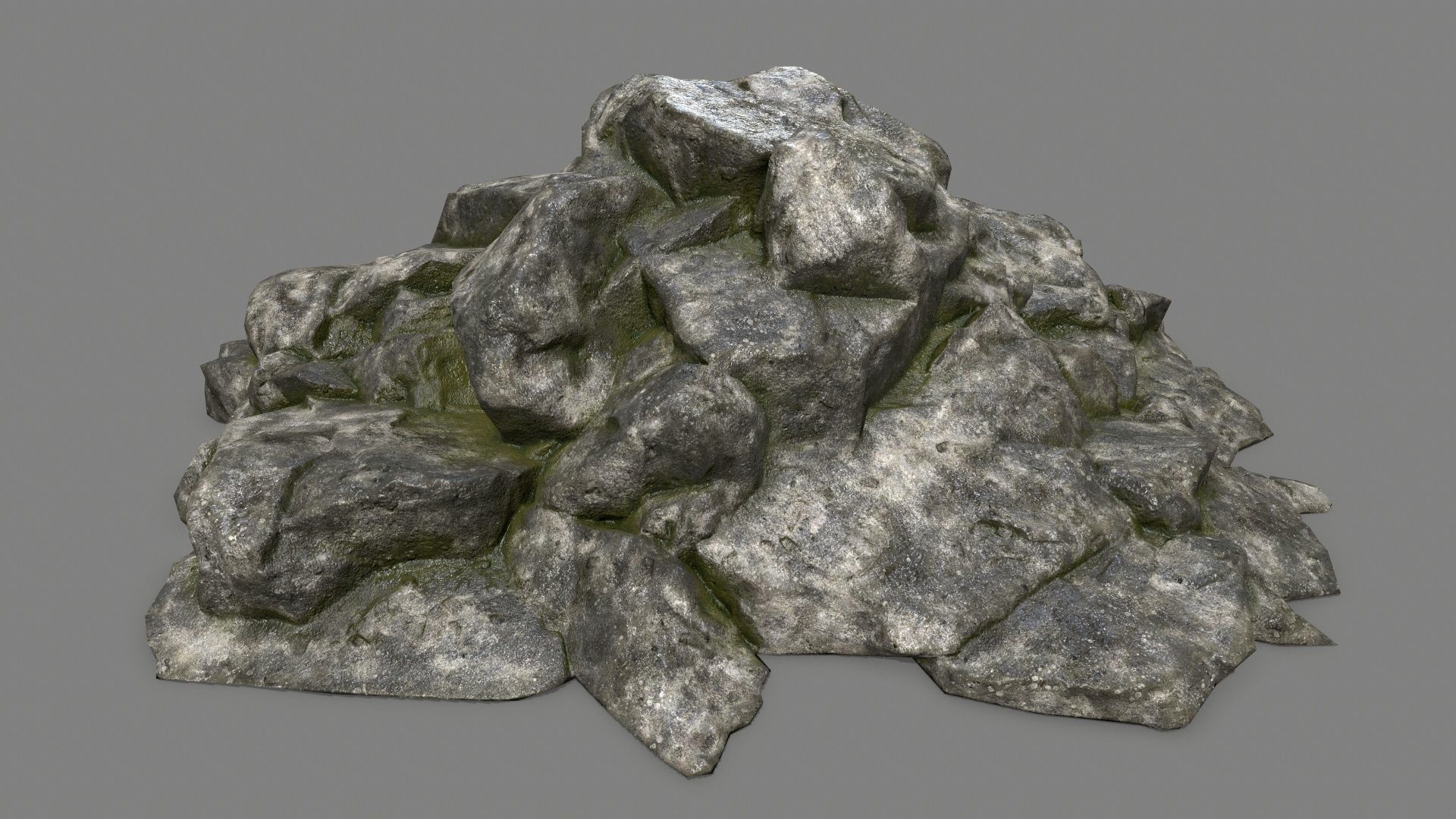 rocks rock Low-poly 3D model_28