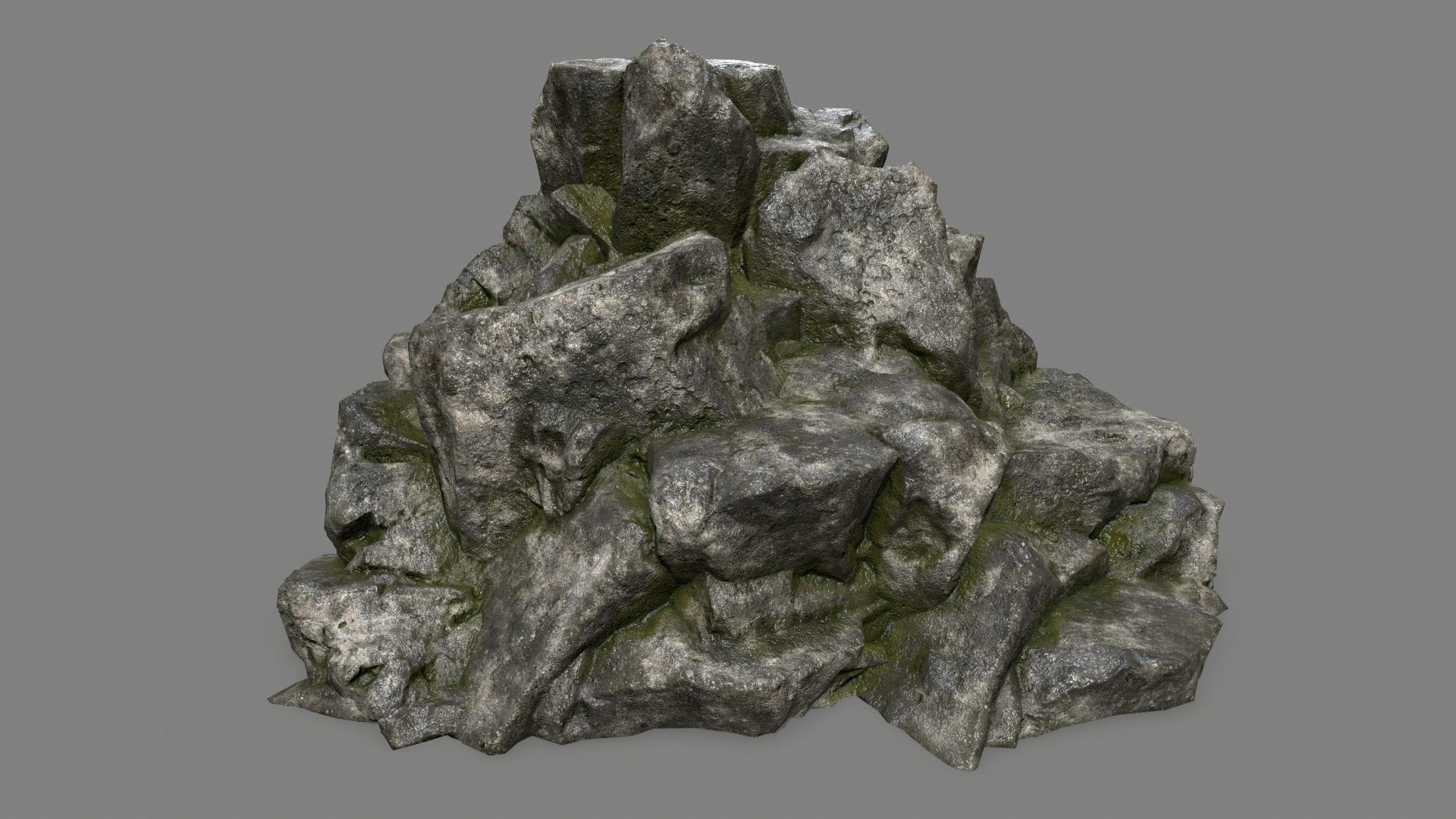 rocks rock Low-poly 3D model_8