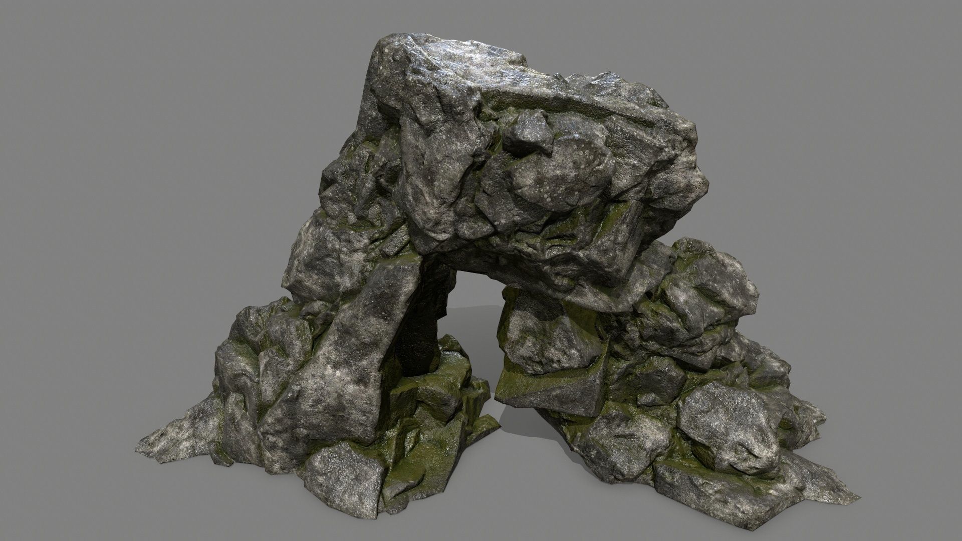 rocks rock Low-poly 3D model_21