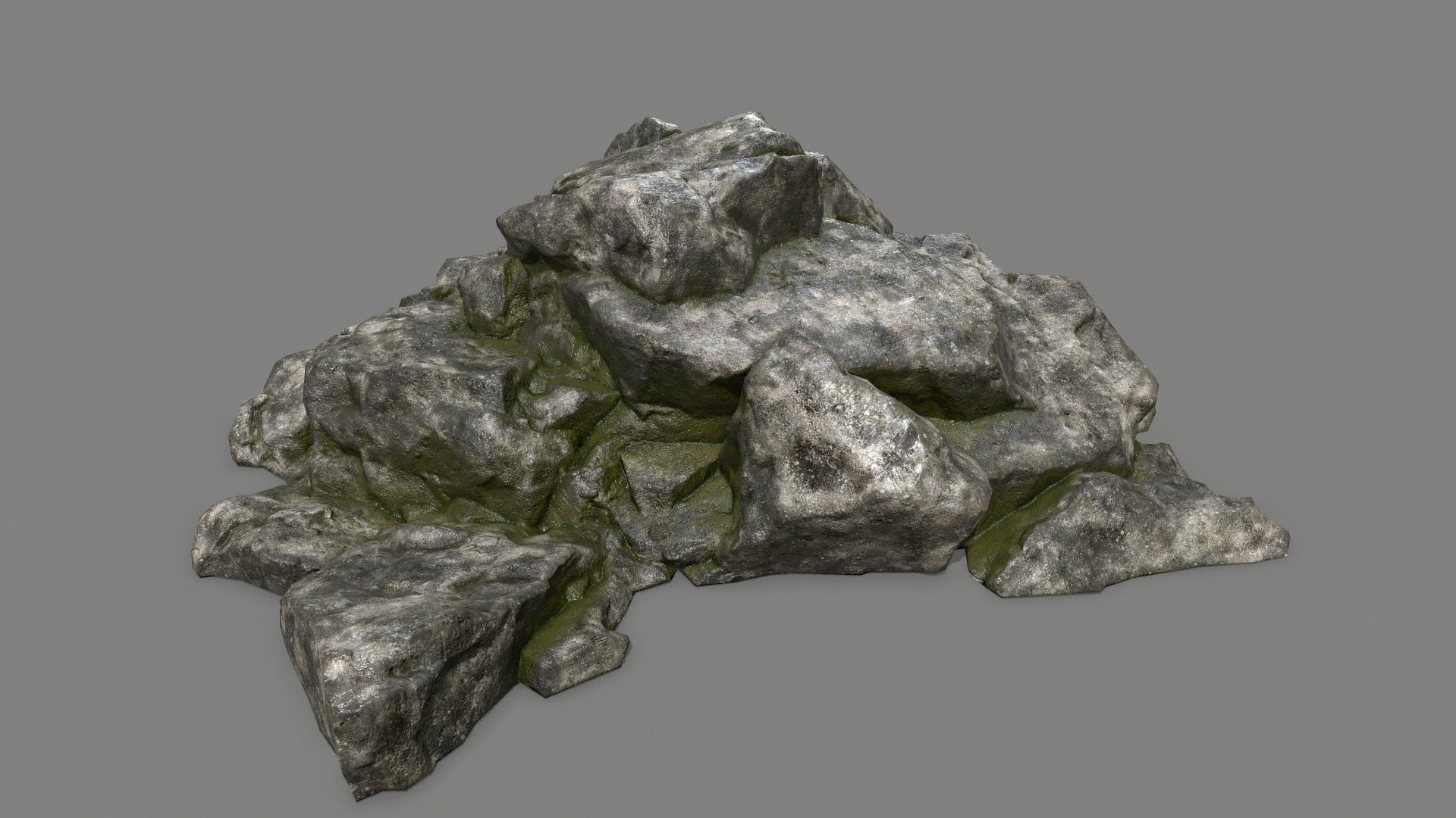 rocks rock Low-poly 3D model_18