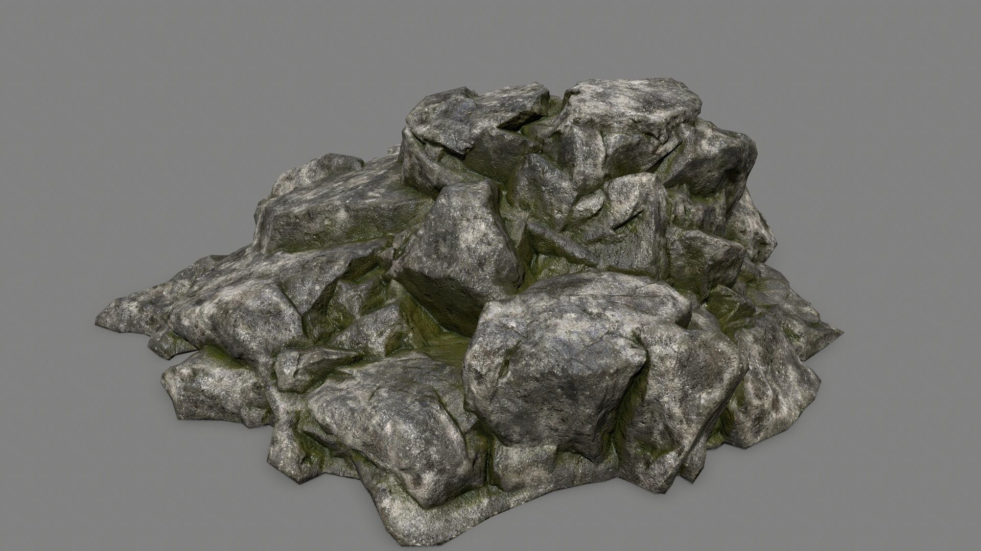 rocks rock Low-poly 3D model_24