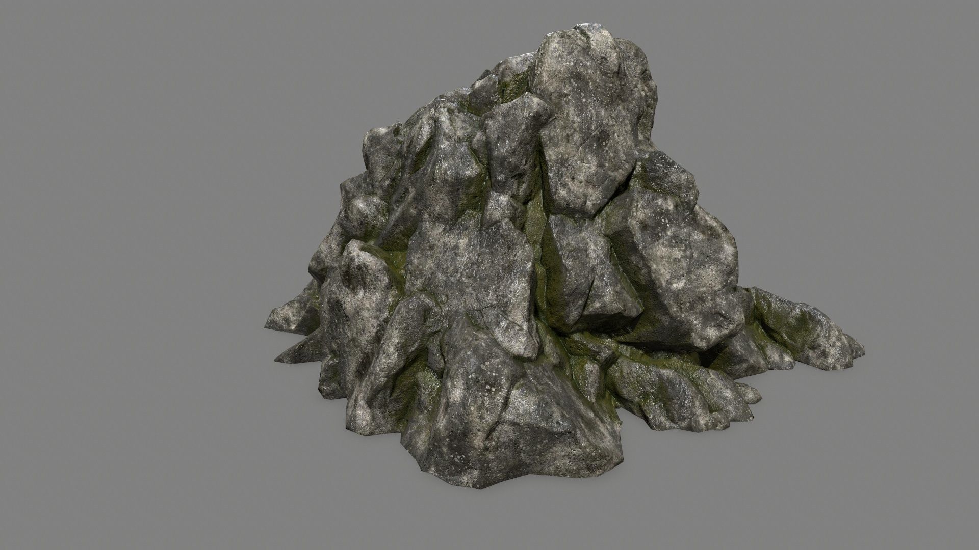 rocks rock Low-poly 3D model_17