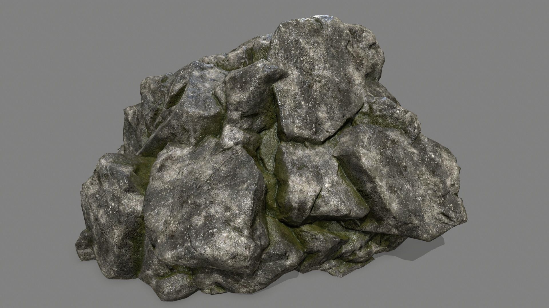 rocks rock Low-poly 3D model_40